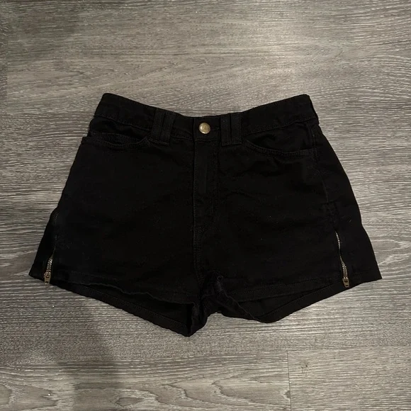 American Apparel Shorts American Apparel Side Zip High Waist